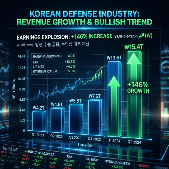 한화시스템 2026년 실적 폭증 차트, 영업이익 146% 급증 전망을 보여주는 방산 업계 실적 성장 인포그래픽