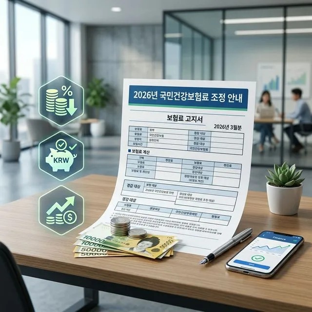 건강보험료 조정 신청 안내 이미지