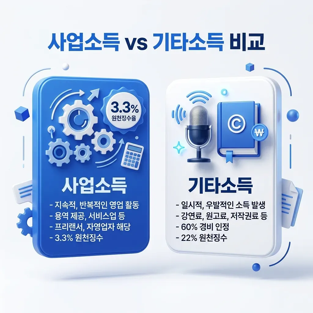 사업소득 vs 기타소득 비교