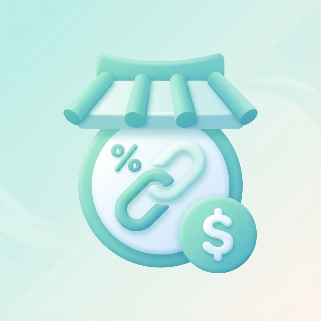 한국 전통 가옥과 달러 기호가 체인으로 연결된 모습을 나타낸 3D 아이콘