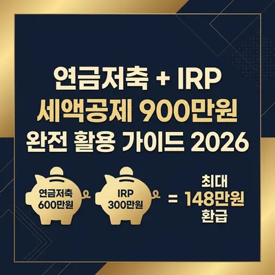 연금저축·IRP 세액공제 900만원 배분 전략 2026