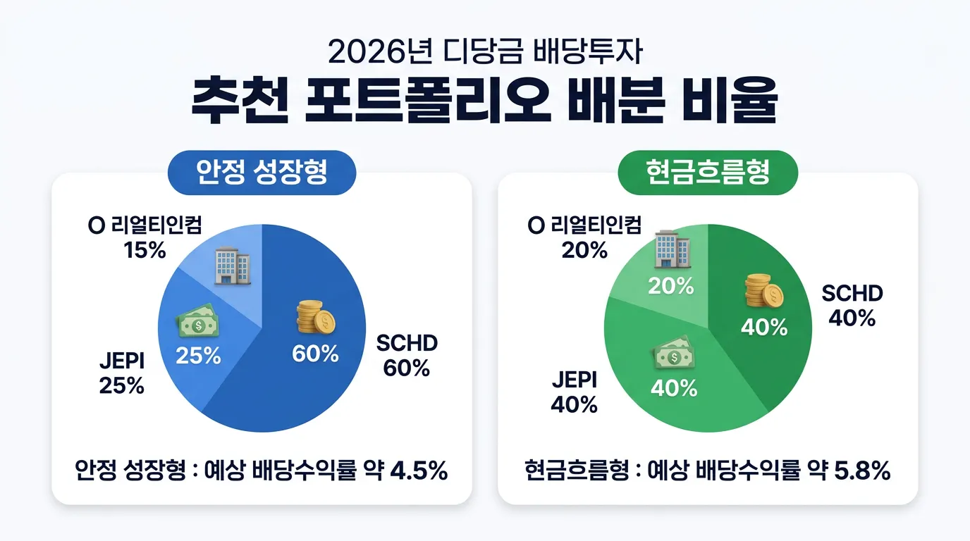 추천 포트폴리오 배분 비율