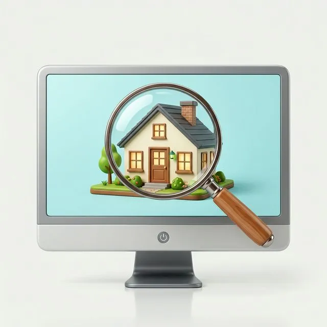 부동산 공시가격 알리미 및 위택스 재산세 계산기 조회 화면 3D 아이콘